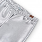 Кожен панталон тип клин, сребърен Boboli 375158 3