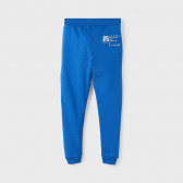 Памучен панталон с двуцветни ленти, светло син Name it 375378 3