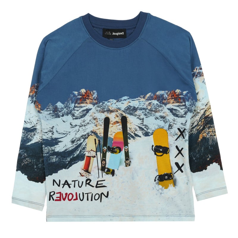 Памучна блуза Nature revolution, многоцветна  375552