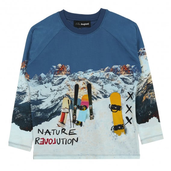 Памучна блуза Nature revolution, многоцветна DESIGUAL 375618 2