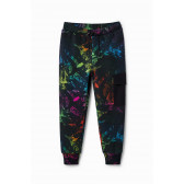 Спортен панталон с цветни акценти, тъмносин DESIGUAL 375971 