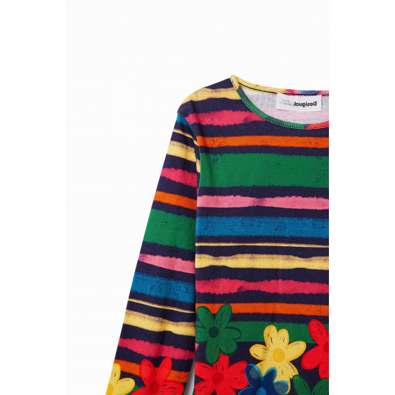 Памучна блуза Sweet flower, многоцветна DESIGUAL 376108 6