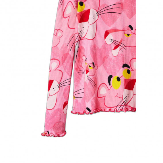 Памучна блуза Pink Panther, розова DESIGUAL 376113 3