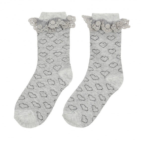 Комплект от три чифта чорапи с дантелени къдрички Cool club 376405 3