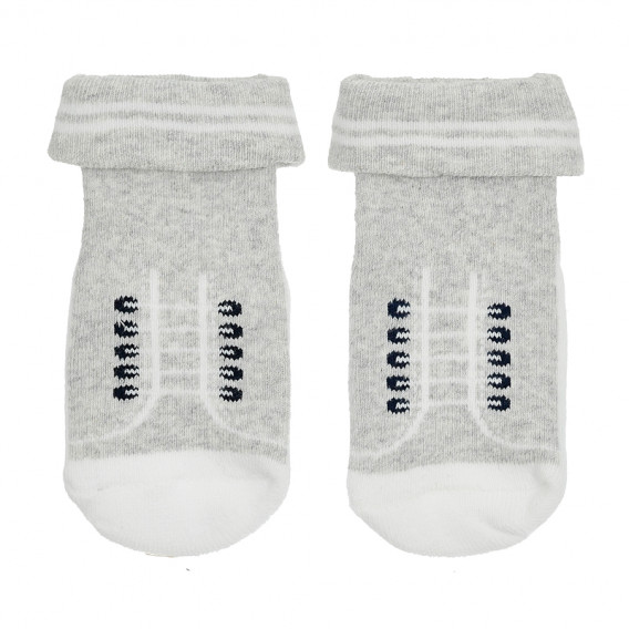 Чорапи с апликация на връзки, сиви Cool club 376406 