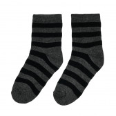 Комплект от три чифта чорапи в сиво и черно райе Cool club 376422 3