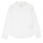 Памучна риза с дълъг ръкав, бяла Cool club 376657 