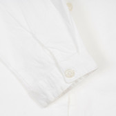 Памучна риза с дълъг ръкав, бяла Cool club 376659 3