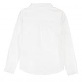 Памучна риза с дълъг ръкав, бяла Cool club 376660 4