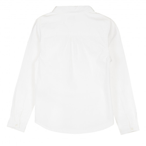 Памучна риза с дълъг ръкав, бяла Cool club 376660 4