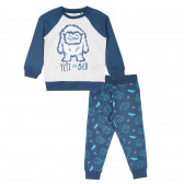Памучна пижама с дълъг ръкав за бебе, многоцветна Cool club 376775 