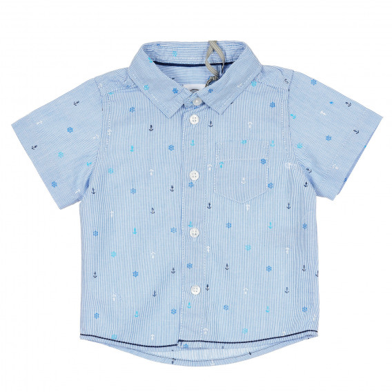 Риза с къс ръкав за бебе, синя Cool club 377166 