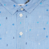 Риза с къс ръкав за бебе, синя Cool club 377167 2