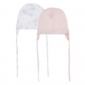 Памучен комплект 2 броя шапки за бебе Cool club 377203 