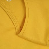 Памучна блуза с дълъг ръкав, жълта Cool club 377223 3