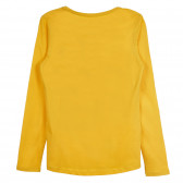 Памучна блуза с дълъг ръкав, жълта Cool club 377224 4