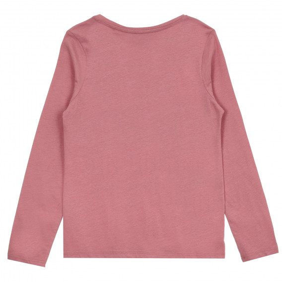 Памучна блуза с дълъг ръкав, розова Cool club 377298 4