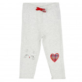 Втален панталон с апликация на коте и сърце за бебе Cool club 377326 