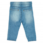 Подплатен дънков панталон с апликация на сърца за бебе Cool club 377333 4