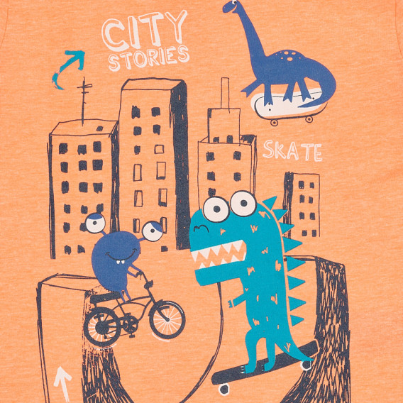 Тениска с щампа CITY STORIES Cool club 377347 2