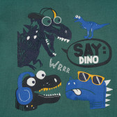 Памучна блуза с принт на динозаври Cool club 377441 2