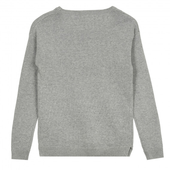 Памучен пуловер с апликация на коте Cool club 377455 4