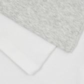 Комплект памучни тениски в бяло и сиво Cool club 377487 4