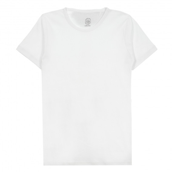 Комплект памучни тениски в бяло и сиво Cool club 377489 6