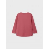 Памучна блуза с флорален принт, розова Name it 377623 2