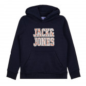 Суитшърт с качулка, син JACK&JONES JUNIOR 377666 