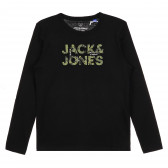 Памучна блуза, черна JACK&JONES 377698 