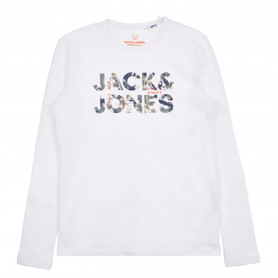 Памучна блуза, бяла JACK&JONES 377706 