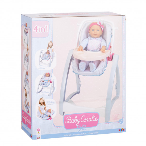 Детски стол за кукли 4в1 Baby Coralie 377722 7