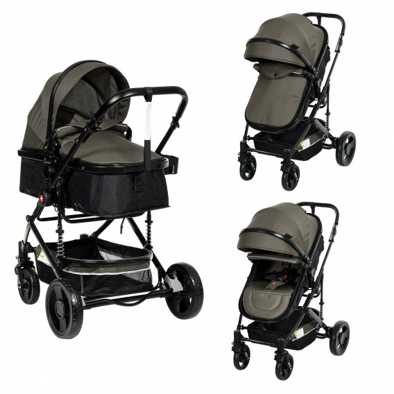 Детска количка ZI Lana 2 в 1,сива 2 в 1 ZIZITO 378009 