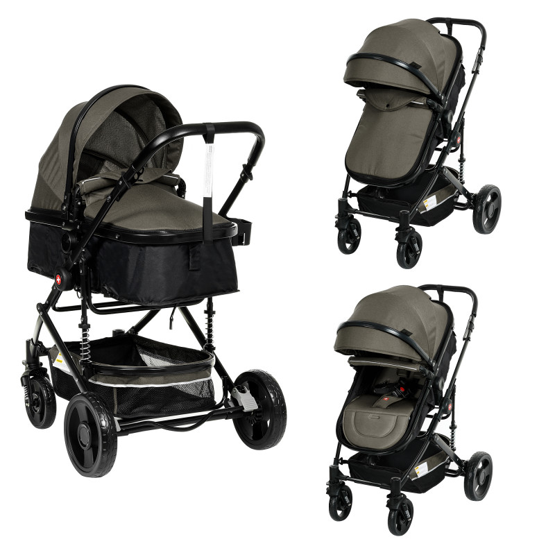 Детска количка ZI Lana 2 в 1,сива 2 в 1  378009