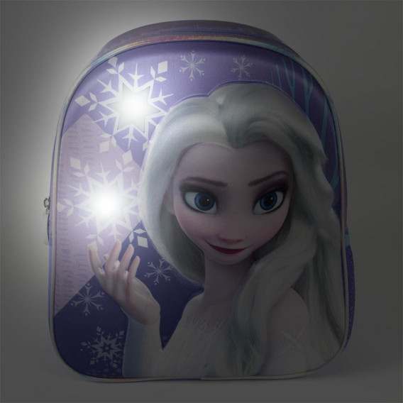 Раница с 3D дизайн Замръзналото кралство за момиче, лилава Frozen 378089 9