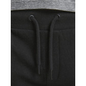 Памучен спортен панталон с малка щампа, черен Jack & Jones junior 378117 3