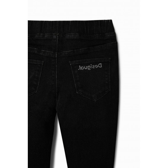 Панталони с щампа RIN, черни DESIGUAL 378173 2
