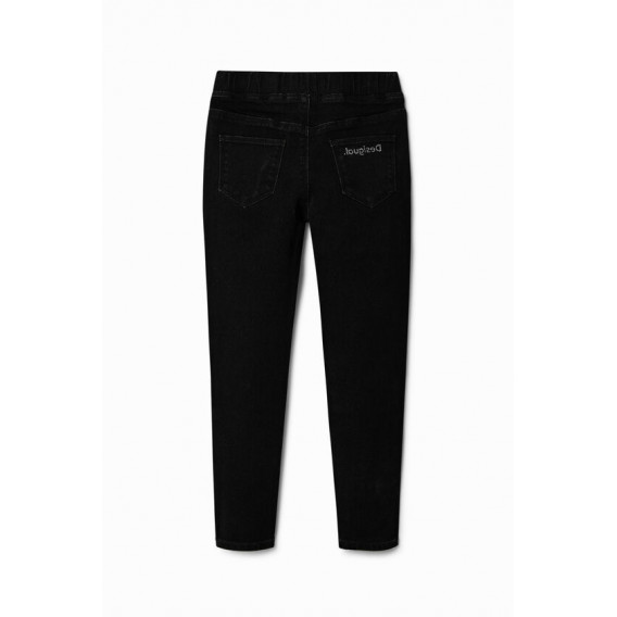 Панталони с щампа RIN, черни DESIGUAL 378174 