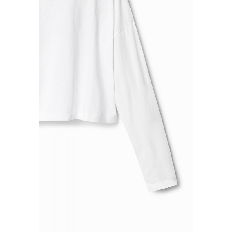 Памучна блуза с флорален принт LOVY, бяла  378180