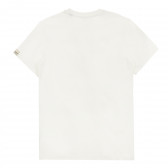 Тениска с тропическа щампа, бяла JACK&JONES JUNIOR 378205 4