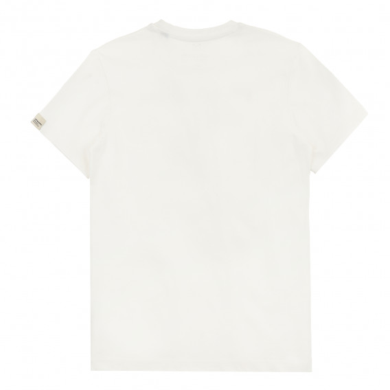 Тениска с тропическа щампа, бяла JACK&JONES JUNIOR 378205 4