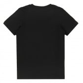 Памучна тениска, черн цвят JACK&JONES JUNIOR 378213 4