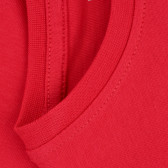 Памучна тениска с щампа слънчице, червен цвят Name it 378259 3
