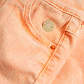 Памучни дънки за бебе, оранжеви PIPPO&PEPPA 378429 3