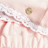 Къси панталони с дантела от органичен памук за бебе, розови PIPPO&PEPPA 378455 3