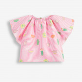 Блуза с къс ръкав от органичен памук за бебе, розова PIPPO&PEPPA 378467 2