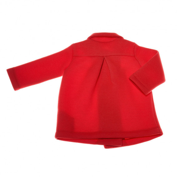Палто с яка за бебе момиче, червено Chicco 37848 2
