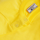 Памучна тениска с надпис за бебе, жълта PIPPO&PEPPA 378509 4