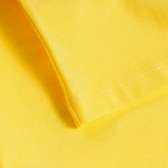 Памучна тениска с графичен принт за бебе, жълта PIPPO&PEPPA 378513 4
